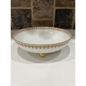 Antique Haviland & Co. France Limoges Footed Serving Bowl Approx  9" In Diameter